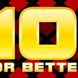 10s or Better online game logo by 1x2gaming on priced-up-casino.uk.com