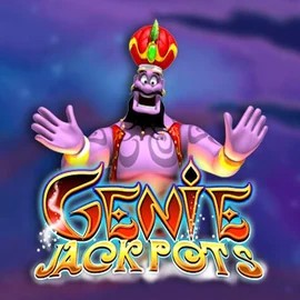 Genie Jackpots online game logo by Blueprint Gaming on priced-up-casino.uk.com
