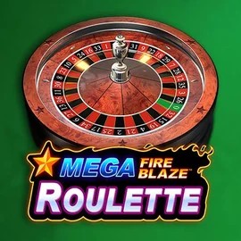 Mega Fire Blaze Roulette slot logo by Playtech at Priced Up Casino
