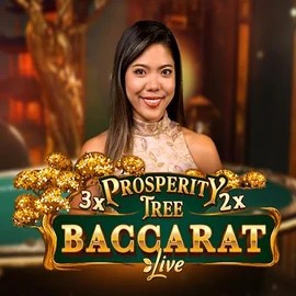 Prosperity Tree Baccarat slot logo by Evolution at Priced Up Casino