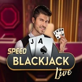 Speed Blackjack online game logo by Pragmatic Play on priced-up-casino.uk.com