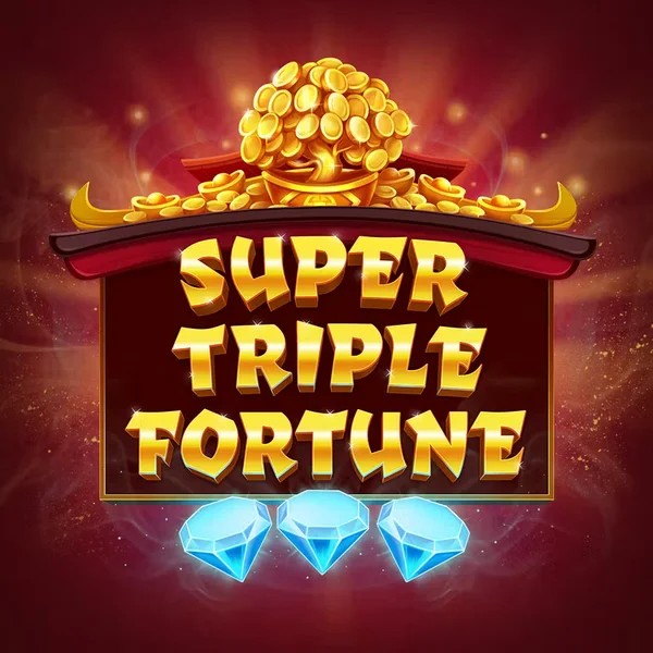 Super Triple Fortune slot logo by Greentube at Priced Up Casino